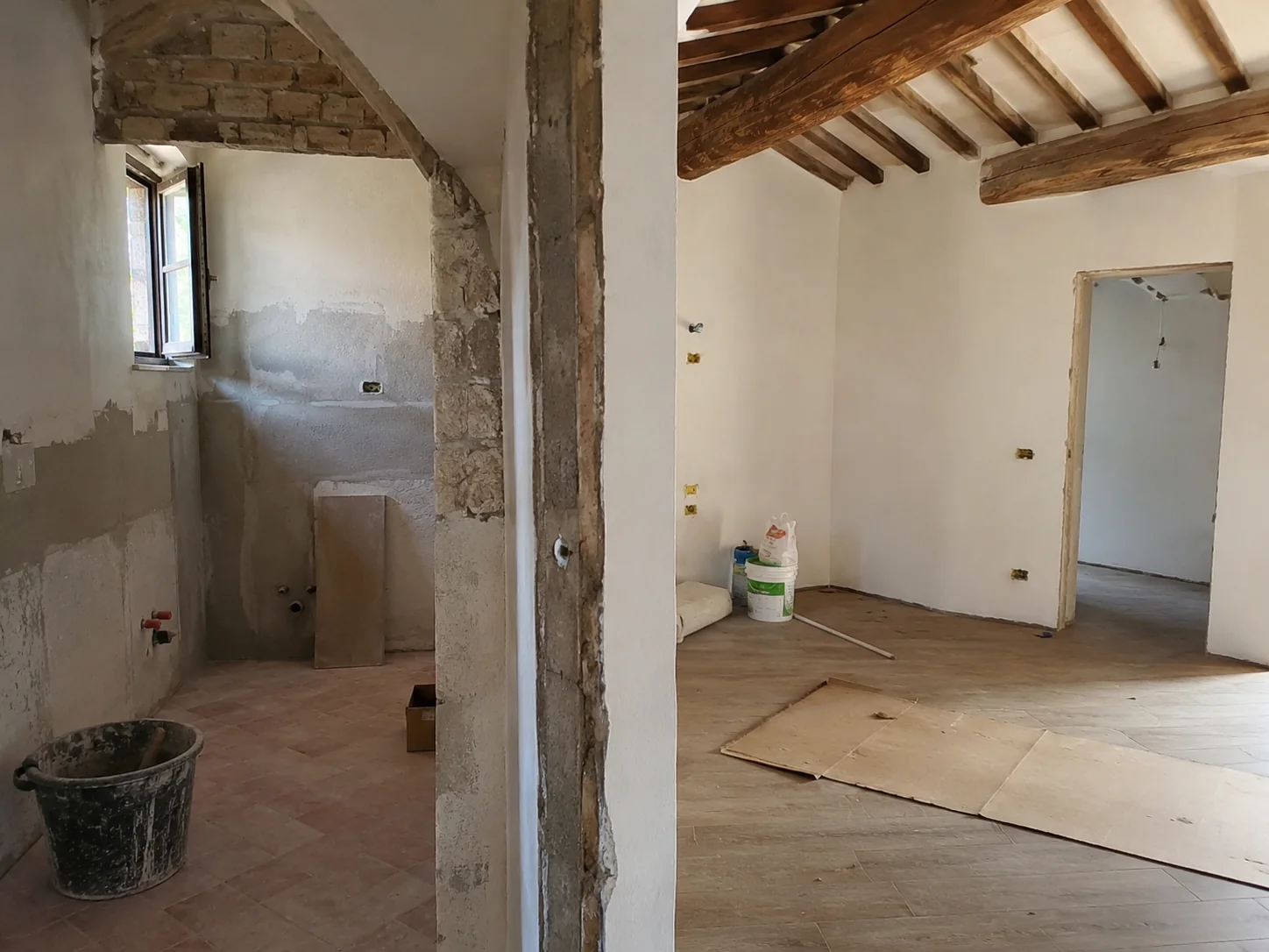 Interior renovation in progress