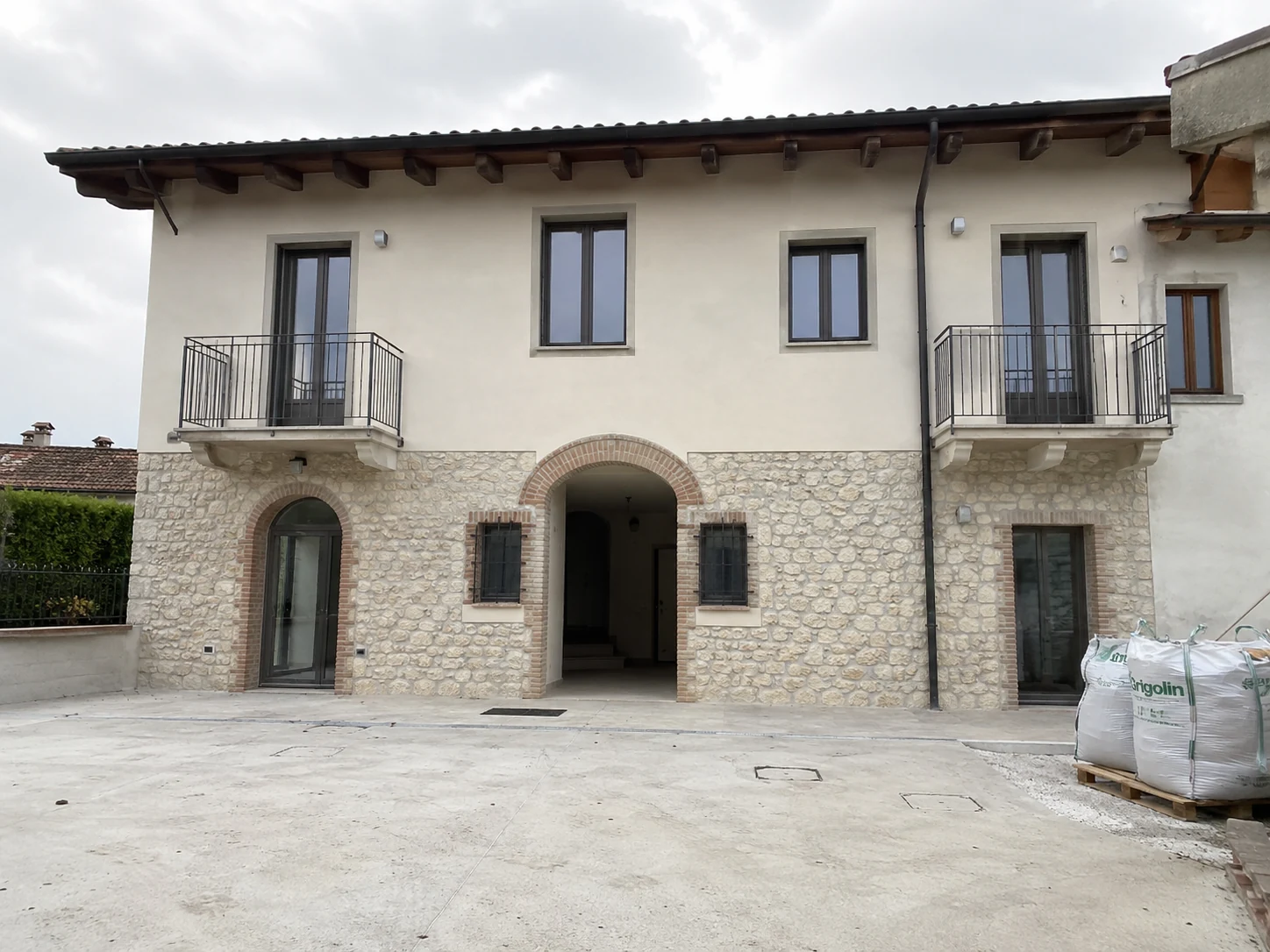 Renovated property facade